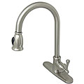 Vintage Satin Nickel Pull-down Kitchen Faucet
