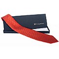 Bulgari Quadretti 7-fold Silk Necktie