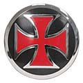 BT Men's Red Iron Cross Belt Buckle