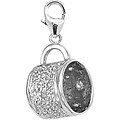 14k White Gold 1/10ct TDW Diamond Cup Charm