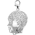 14k White Gold 1/10ct TDW Diamond Boy Charm