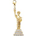 14k Yellow Gold/ Diamond Statue of Liberty Charm