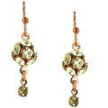 1928 Jewelry Petite Dreams Coppertone Peridot-colored Earrings