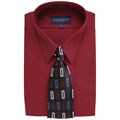 Giorgio Brutini Men's Red Shirt and Tie Boxed Set