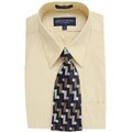Giorgio Brutini Men's Taupe Shirt/ Tie Boxed Set