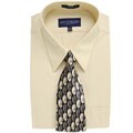 Giorgio Brutini Men's Taupe Shirt/ Tie Boxed Set
