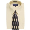 Giorgio Brutini Men's Taupe Shirt/ Tie Boxed Set