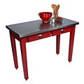 Cucina Milano Barn Red Large Kitchen Prep Table