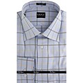 O.H.H.A. Men's Blue/ Tapue Check Dress Shirt