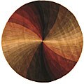 Hand-tufted Swirl Wool Rug (8' Round)
