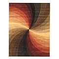 Hand-tufted Swirl Wool Rug (9' x 12')