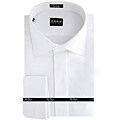 O.H.H.A. Men's White Tonal Stripe Dress Shirt