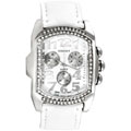 Iced-out Men's White Bubble Face Watch