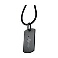 Stainless Steel Dog Tag with Cross Necklace