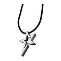 Stainless Steel Sleek Star Design Necklace