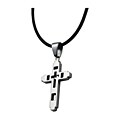 Stainless Steel Square Cross Design Necklace