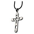 Stainless Steel Square Cross Design Necklace