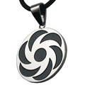 Stainless Steel Spiral Design Necklace