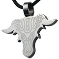 Bull Head Design Stainless Steel Pendant