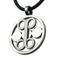 Stainless Steel Pendant with Circular Design