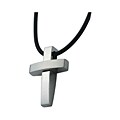 Stainless Steel Large Modern Cross Necklace