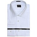 O.H.H.A. Men's White Twill Stripe Dress Shirt