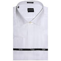 O.H.H.A. Men's White Stripe Dress Shirt
