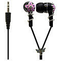 Jeweled and Flowered Earbud Headphone