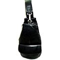 Black Leather Hook Backpack