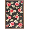 Hand-knotted Charcoal Marrakech Wool Rug (5' x 8')