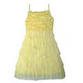 AnnLoren Girl's Yellow Buttercup Party Dress