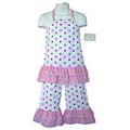 AnnLoren Girl's 2-piece Boutique Polka Dot Set