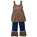 AnnLoren Girl's 2-piece Boutique Leopard Pants Set