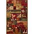 Dorado Cottage Red Wool Runner Rug (2'3 x 8')