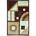 Hand-tufted Current Wool Rug (8' x 11')