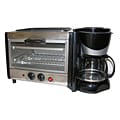 4-in-1 Breakfast Maker Toaster Oven/ Coffee Maker