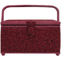 Suzy's Designer Medium Rectangular Sewing Basket