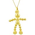 14k Yellow Gold Bead Boy Pendant