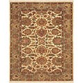 Hand-tufted Ivory/ Light Green Wool Rug (3'6 x 5'6)