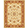 Hand-tufted Ivory/ Rust Traditional Rug (8' x 11')