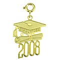 14k Yellow Gold '2008' Graduation Charm