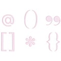QuicKutz Scrapbook Punctuation Die Set
