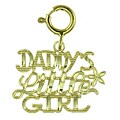14k Yellow Gold 'Daddy's Little Girl' Charm