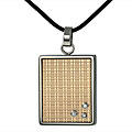 Diamante di Uomo Stainless Steel and 18k Gold Necklace