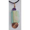Recycled Roman Glass and Copper Necklace (Israel)