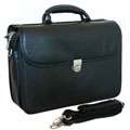 Jourdan Leather Flap-over Computer Portfolio Case