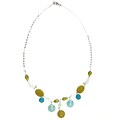 Sterling Silver Gemstone and Crystal Necklace