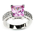 14k Gold Overlay Solitaire Cubic Zirconia Ring