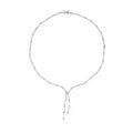 Sterling Silver CZ Lariat 'Y' Necklace