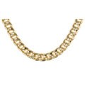 14k Gold Overlay CZ Cuban Link Bracelet